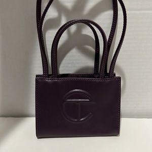Telfar Small Shopping Bag in Eggplant